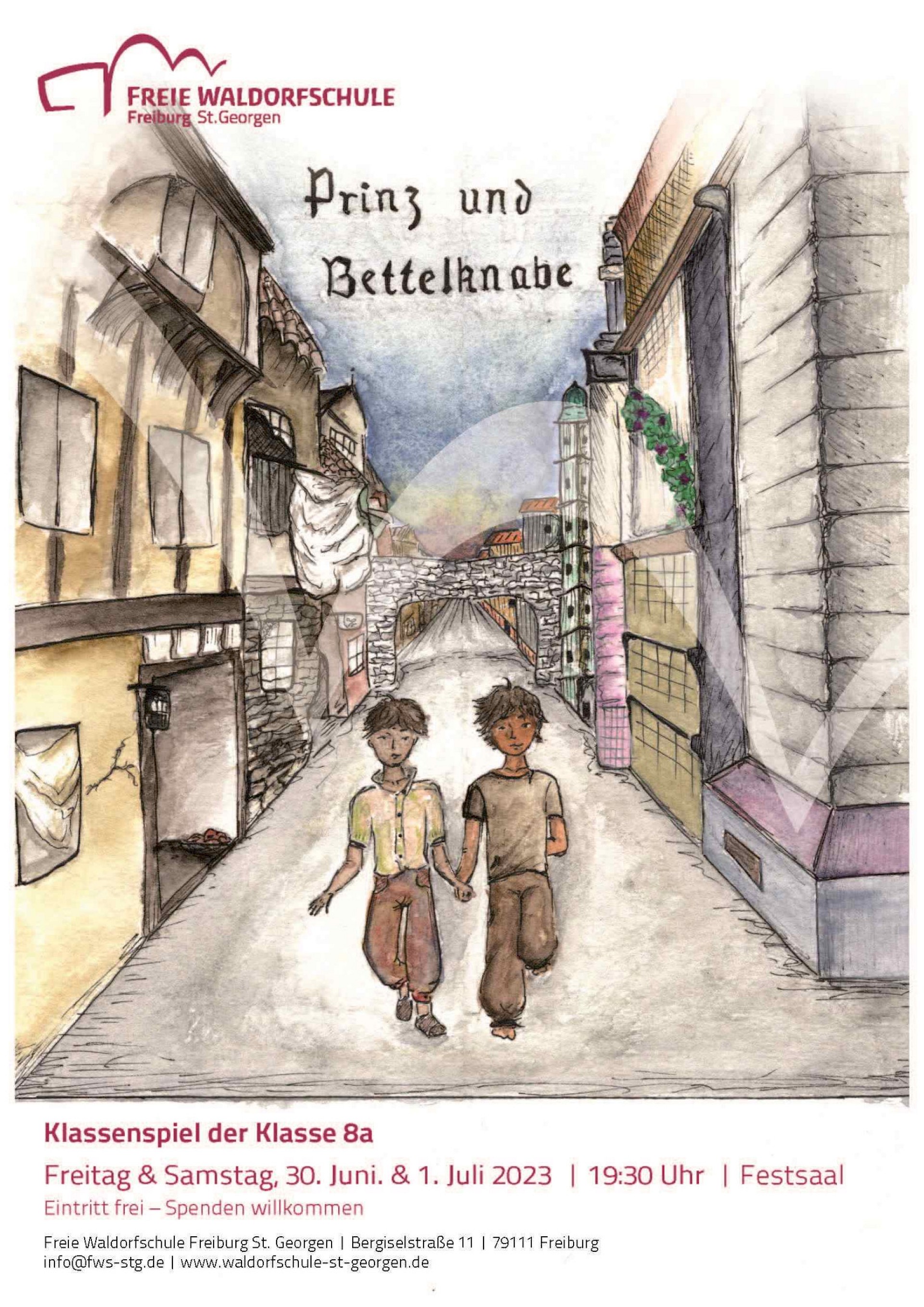 Prinz Und Bettelknabe Klassenspiel Der Klasse 8a Freie 